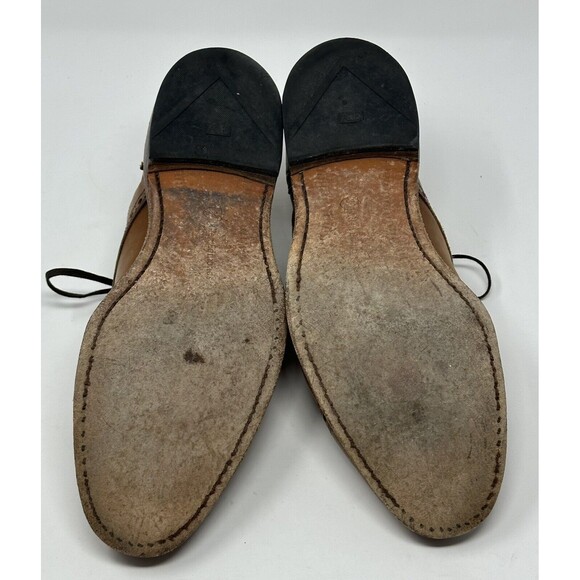 Allen Edmonds Rogue Brown Leather Cap Toe Brogue Oxford Dress Shoes Mens 9.5 D - Picture 4 of 12